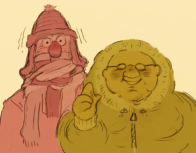 halfbody sketch, two subjects